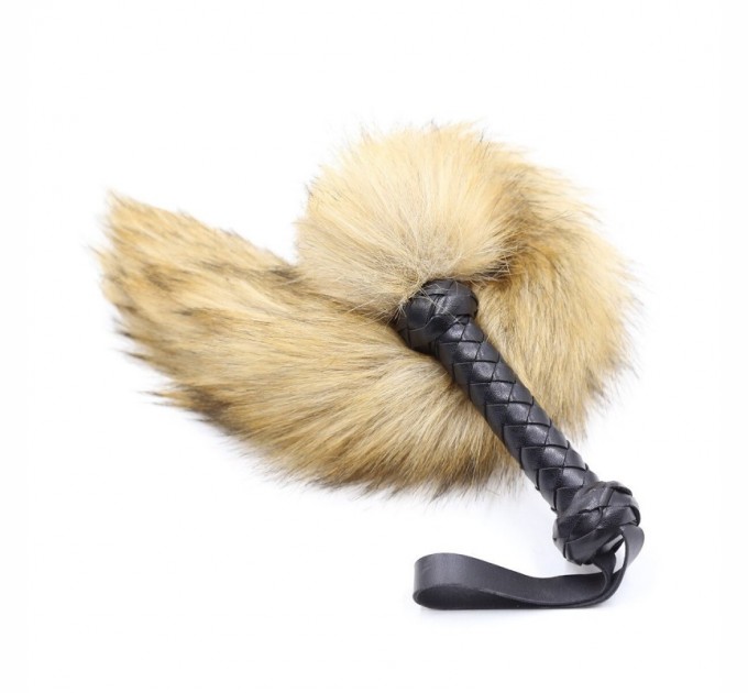 Меховой хвост лисицы с рукояткой Bdsm4u Fox Tail Whips