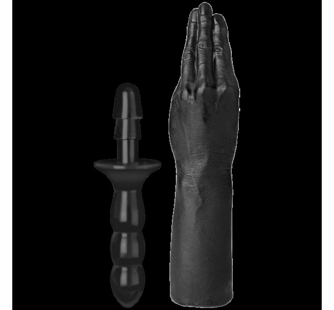 Рука для фистинга Doc Johnson Titanmen The Hand with Vac-U-Lock Compatible Handle 434*69 мм Черный (SO2810)