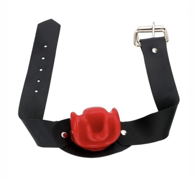 Кляп для флирта Natural Latex Mouth Plug Red Bdsm4u