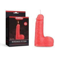 Свеча для сексуальных игр красная в форме пениса Lovetoy Bondage Fetish Candles