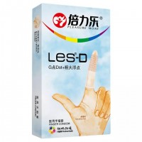 Рельефные ароматизированные презервативы для пальцев Pleasure More LES-D 8 шт