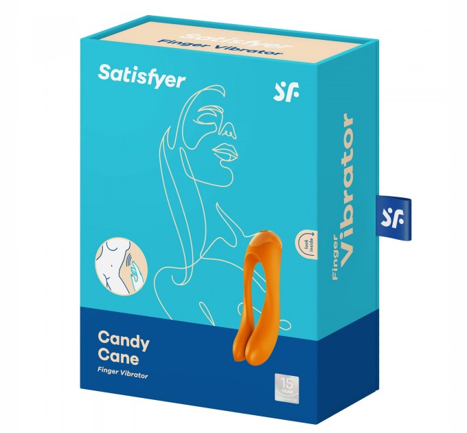 Вибратор на палец Satisfyer Candy Cane Orange