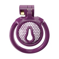 Мужской пояс верности 3D Mini Chastity Cage ZX-1Z Flat Ring Arc-shaped ring Purple Bdsm4u