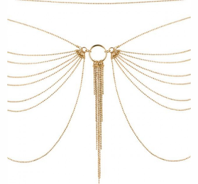 Цепочка трусики или лиф Bijoux Indiscrets MAGNIFIQUE Waist Chain - Gold украшение на тело