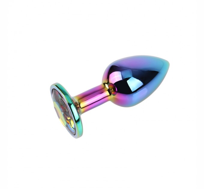 Анальная пробка Rainbow Gem Metal Plug Small Chisa