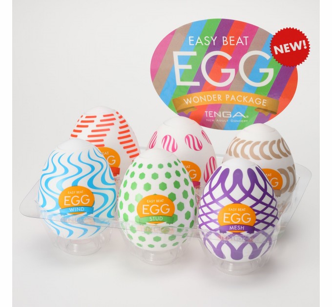 Набор яиц-мастурбаторов Tenga Egg Wonder Pack 6 яиц