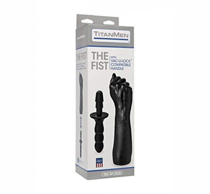 Кулак для фистинга Doc Johnson Titanmen The Fist with Vac-U-Lock Compatible Handle 424*76 мм Черный (SO2809)