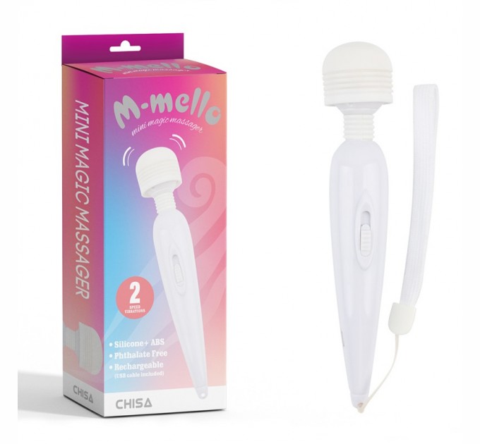 Клиторальный вибростимулятор Chisa Mini Magic Massager 15 см Белый