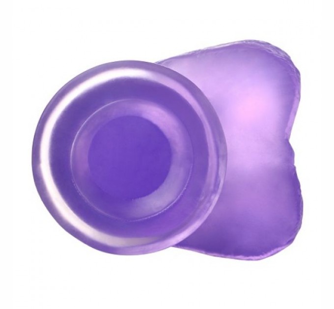 Силиконовый фаллоимитатор Lovetoy фиолетовый Jelly Studs Crystal Dildo Medium