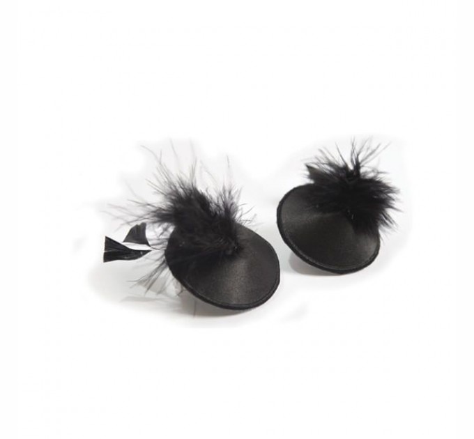 Пэстис - стикини Bijoux Indiscrets Burlesque pasties FEATHER с перьями