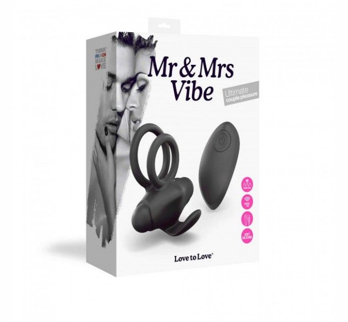 Эрекционное виброкольцо Love To Love Mr and Mrs VIBE с пультом д/у