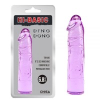 Фиолетовый гелевый фаллоимитатор Chisa Ding Dong 6.8