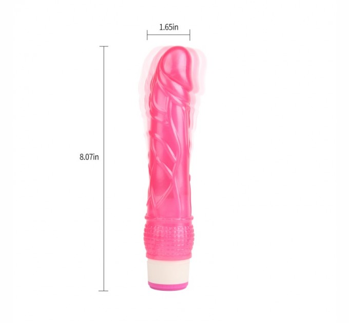 Розовый гелевый мультискоростной вибратор Chisa Wild Penetrator