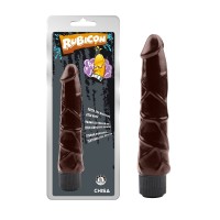 Коричневый мультискоростной вибратор Ignite vibrating Cock Chisa