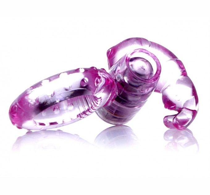 Эрекционное вибро кольцо BOYS of TOYS Rabbit Vibro Cock Ring Pink BS6700047