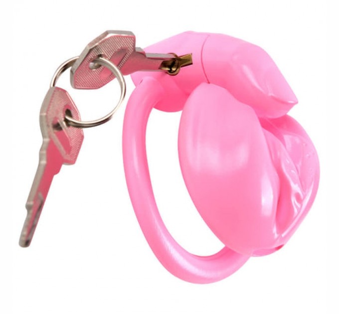 Пояс верности для мужчин Excited Finger Caress Chastity Device Pink Bdsm4u