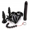 Универсальный набор анальных игрушек 7 в 1 Sex Suit Safety Silicone Black Bdsm4u