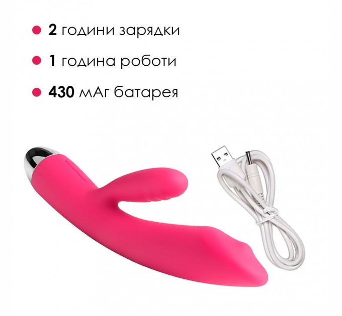 Вибратор кролик с жемчужной стимуляцией точки G Svakom Trysta Plum Red