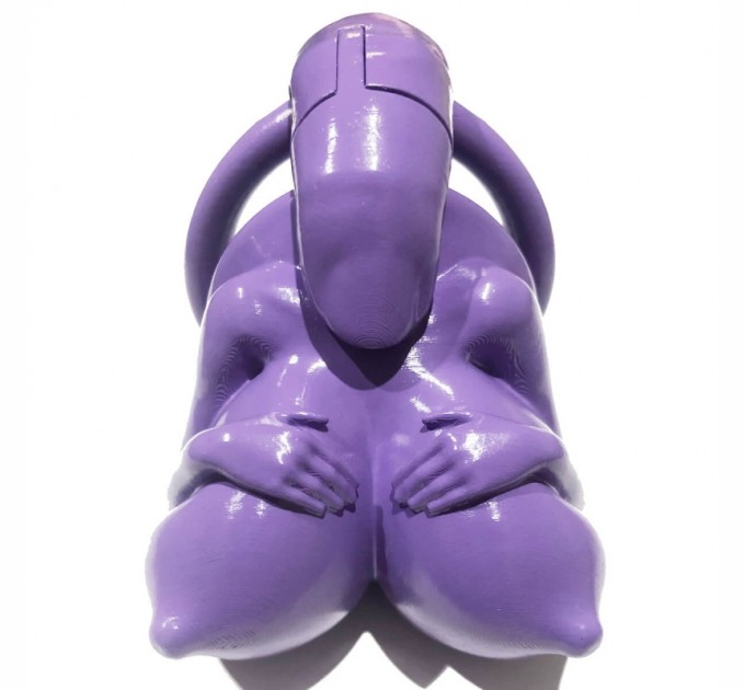 Пояс верности для мужчин Big Boobs New Chastity Device Purple Bdsm4u