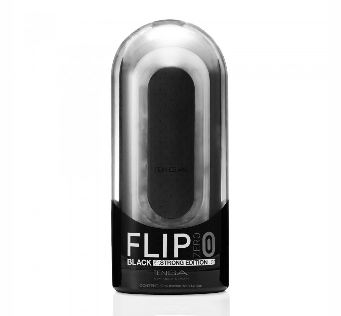 Мастурбатор Tenga Flip Zero Black, изменяемая интенсивность стимуляции, раскладной