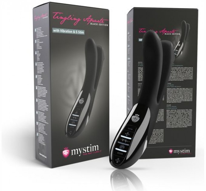 Вибратор с электростимуляцией Mystim Tingling Aparte eStim Black