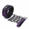 Ошейник с поводком натуральная кожа Purple Bondage Neck Collar Bdsm4u