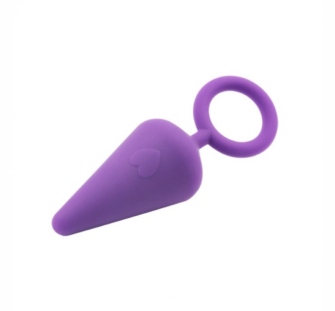 Фиолетовая анальная пробка с кольцом Chisa Candy Plug Medium