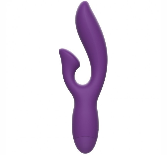 Двойной вибратор фиолетовый Rewolution Rewofun Flexible Rabbit Vibrator