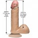 Фаллоимитатор Doc Johnson The Realistic Cock 6 inch White - PVC, Vack-U-Lock, диаметр 4,3см