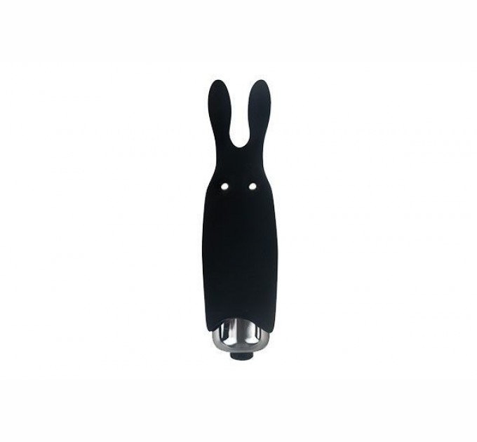 Вибропуля Adrien Lastic Pocket Vibe Rabbit Black со стимулирующими ушками