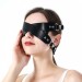 Черная маска на глаза в виде ремней Bdsm4u Gothic Masquerade Cosplay Mask Rave Party