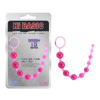 Анальные бусы на связке Chisa розовые Sassy Anal Beads