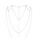 Цепочка для спины Bijoux Indiscrets Magnifique Back and Cleavage Chain - Silver украшение для тела