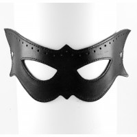 Кожаная маска Кошка Scappa Черная М-2