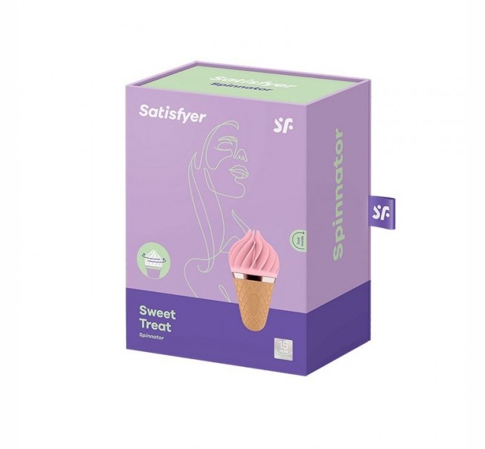 Мороженка спиннатор Satisfyer Lay-On - Sweet Treat Розовый