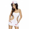 Эротический костюм медсестры Passion AKKIE SET XXL/XXXL Белый (EL10203)