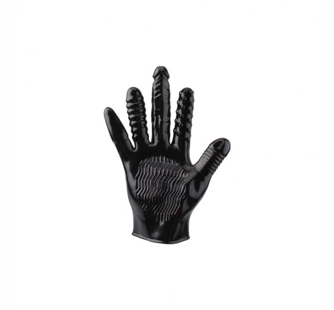 Анальная пятиместная перчатка Chisa Black Mont