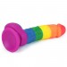 Фаллоимитатор на присоске радужный Lovetoy LGBT Prider Dildo 8.0