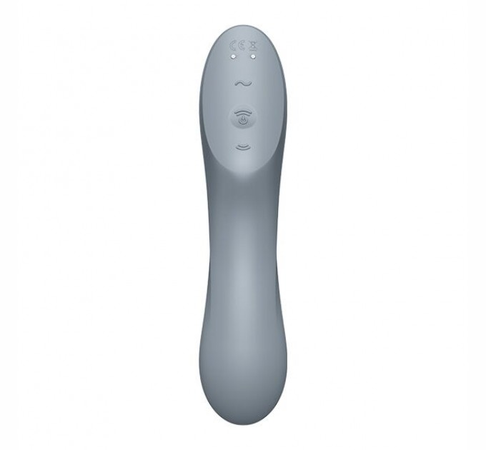 Вакуумный стимулятор с вибрацией Satisfyer Curvy Trinity 3 BlueGrey