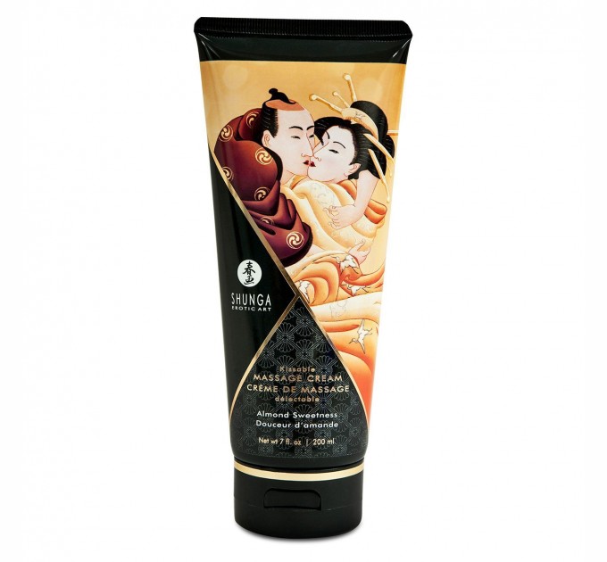 Съедобный массажный крем Shunga Kissable Massage Cream - Almond Sweetness 200 мл