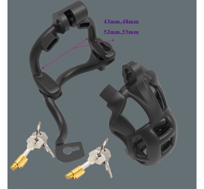 Пояс верности для мужчин Double Lock Male Chastity Device Small Bdsm4u