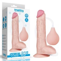 Телесный фаллоимитатор на присоске Lovetoy Squirt Extreme Dildo 10.0