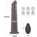 Двухслойный вибратор на присоске Lovetoy Dual Layered Platinum Silicone Rotator Black 10.0