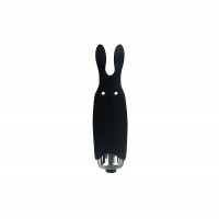 Вибропуля Adrien Lastic Pocket Vibe Rabbit Black со стимулирующими ушками