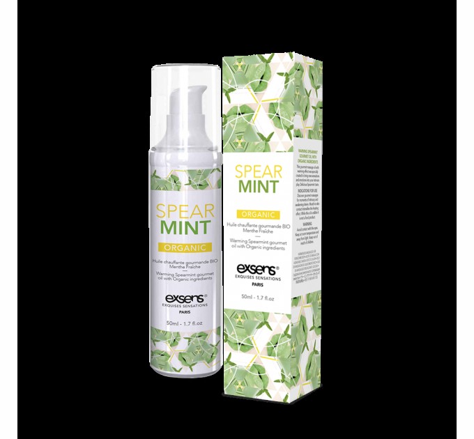 Массажное масло согревающее Exsens Organic Spear Mint 50 мл SO2380