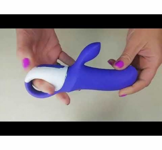 Мощный вибратор-кролик Satisfyer Vibes Magic Bunny, два мотора, литой силикон, 12 режимов работы