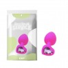 Силиконовая анальная пробка с фиолетовым камнем Love Rose Diamond Plug Small Cnt