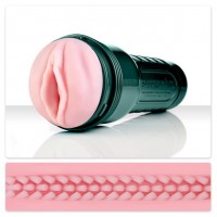 Мастурбатор с вибрацией Fleshlight Vibro Pink Lady Touch, три вибропули, стимулирующий рельеф