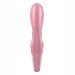 Смарт вибратор кролик Satisfyer Hug Me Pink 2 мотора диаметр 4,2см широкая клиторальная часть