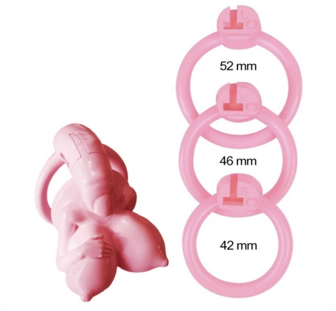 Пояс верности для мужчин Big Boobs New Chastity Device Pink Bdsm4u